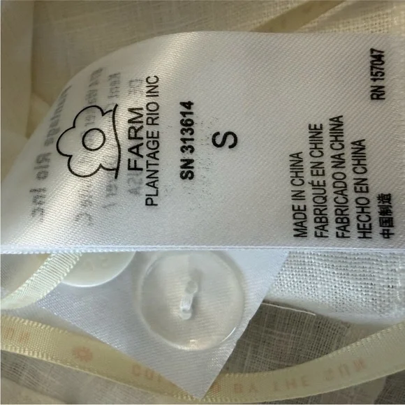 Farm Rio Tailored Linen High Rise Shorts Size Small - Picture 6 of 7